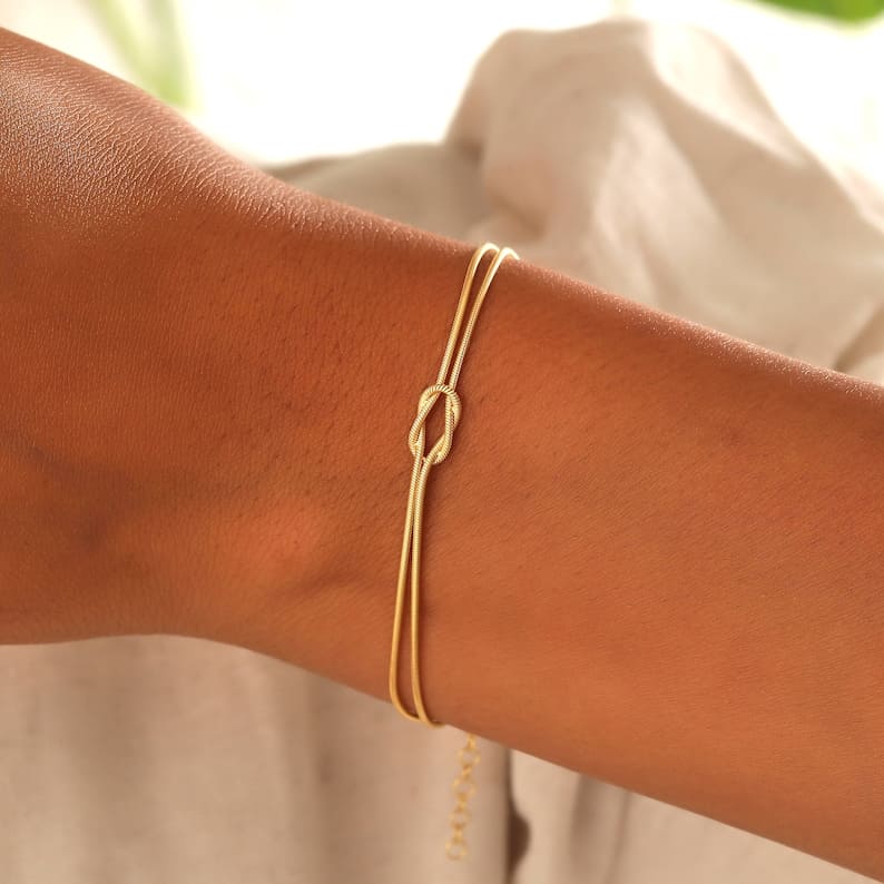 Loovay Livora Armband, Liefdesknoop Detail