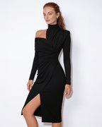 Loovay Aserelle Asymmetrische Midi-jurk met Hoge Split