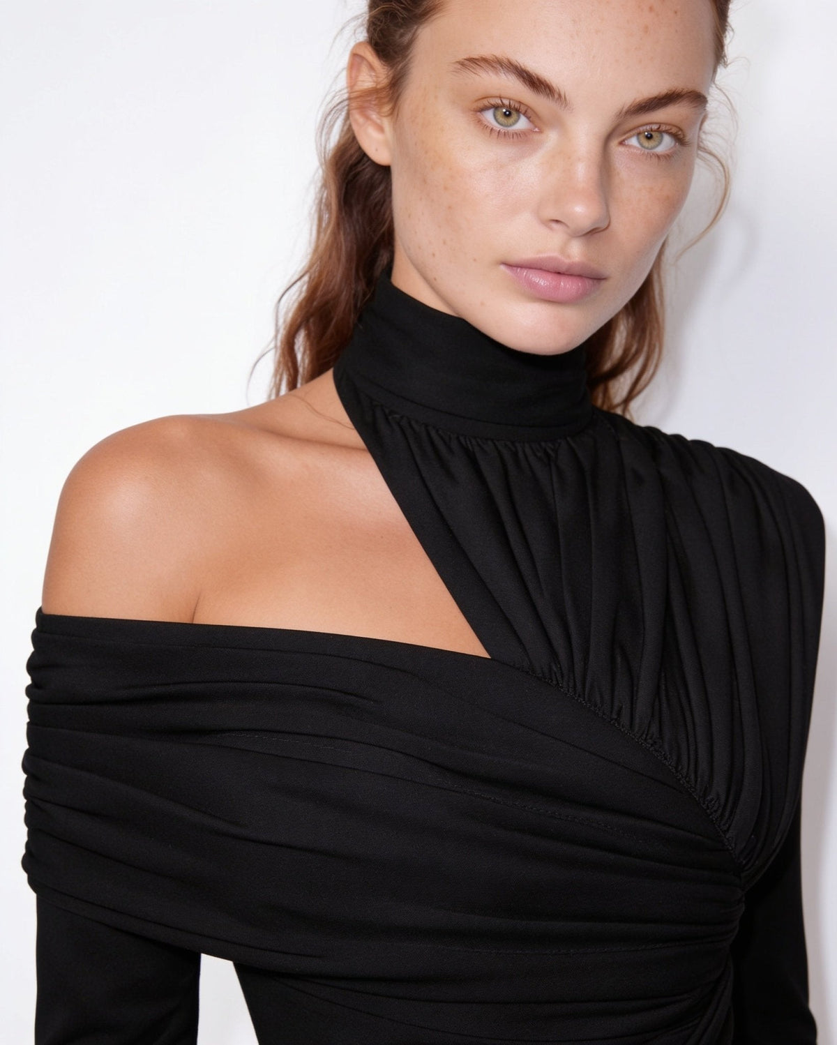 Loovay Aserelle Asymmetrische Midi-jurk met Hoge Split