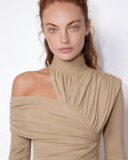 Loovay Aserelle Asymmetrische Midi-jurk met Hoge Split