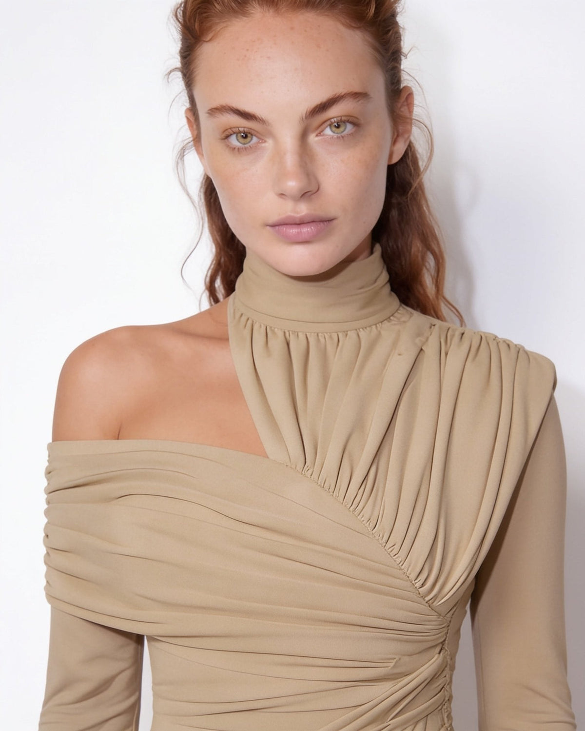 Loovay Aserelle Asymmetrische Midi-jurk met Hoge Split