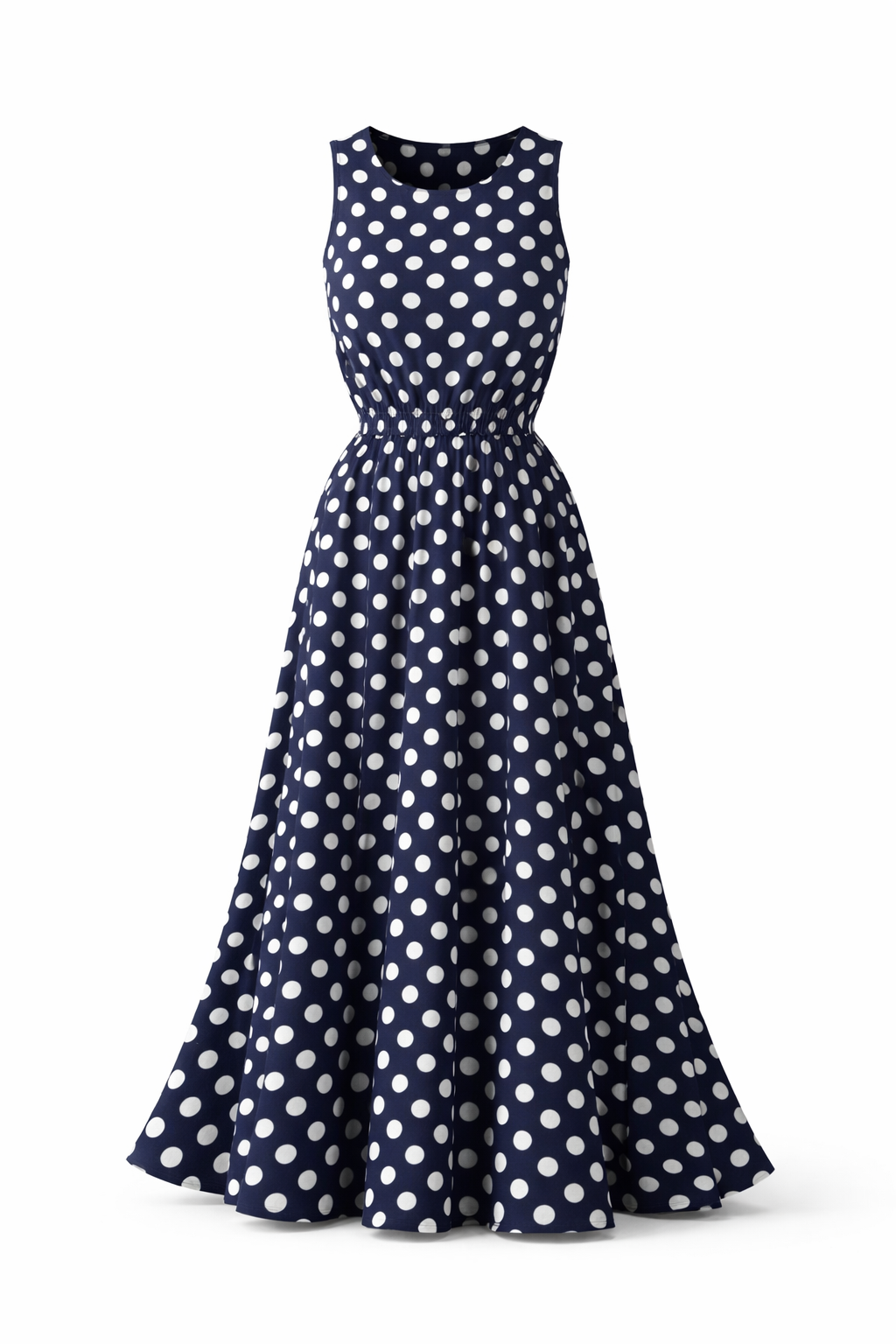 Loovay Anoria Jurk, Polka Dot Midi Design