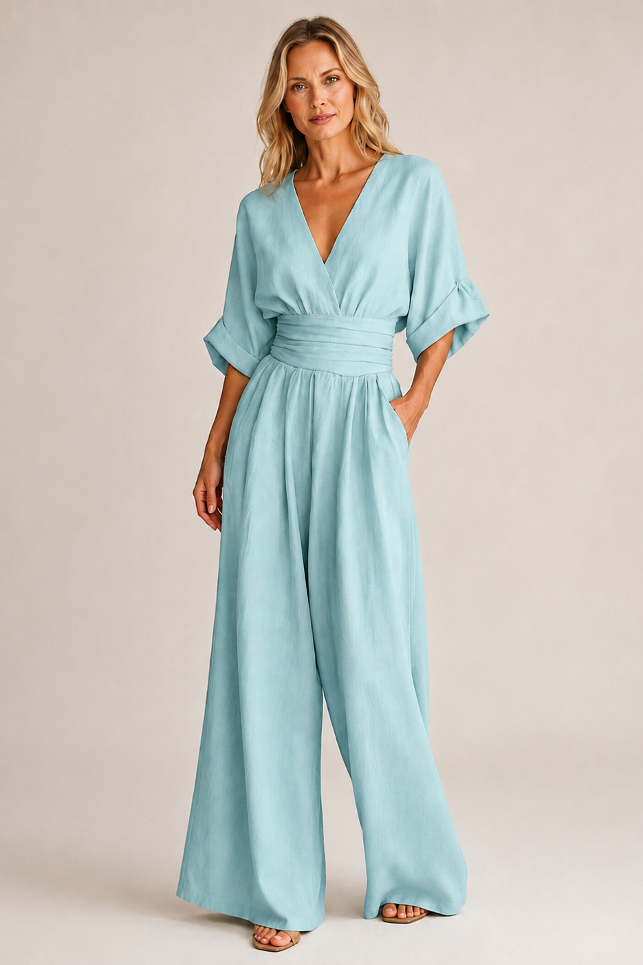 Loovay Virella Jumpsuit, Wide Leg Design