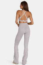 Loovay Veyra, Grijze Flared Sportlegging