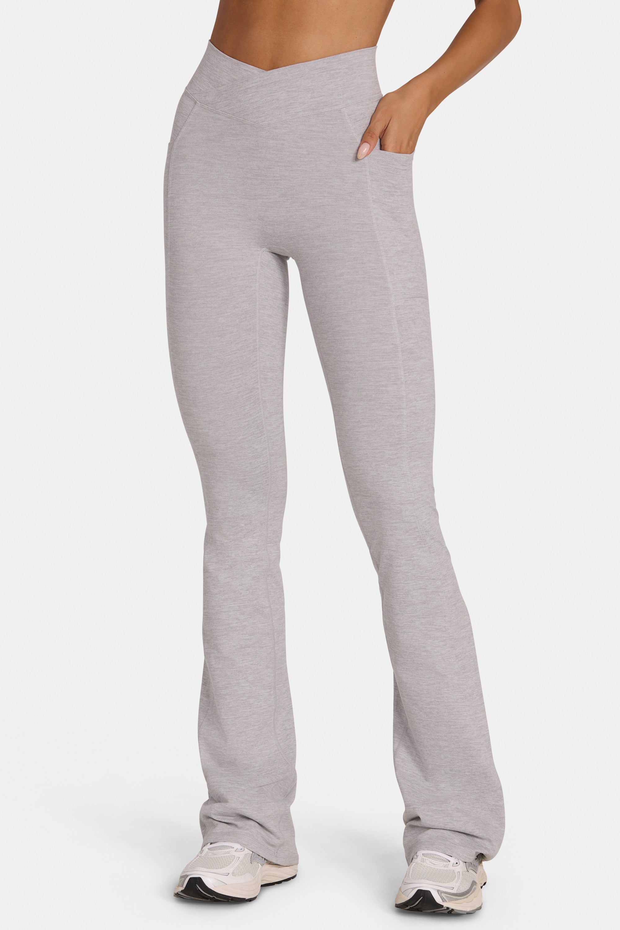 Loovay Veyra, Grijze Flared Sportlegging