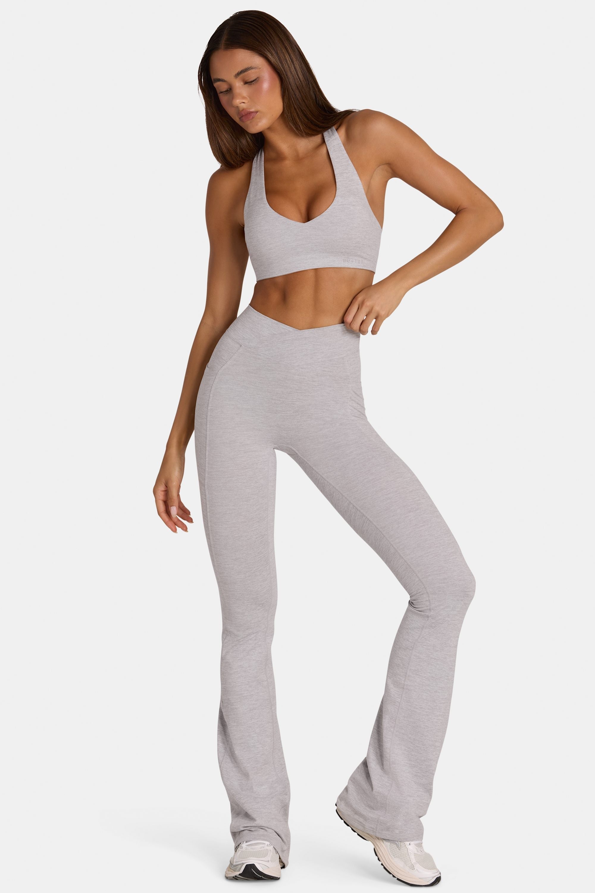 Loovay Veyra, Grijze Flared Sportlegging