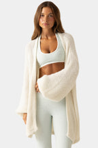 Loovay Elarovia Oversized Gebreid Vest met Ballonmouwen