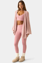 Loovay Elarovia Oversized Gebreid Vest met Ballonmouwen