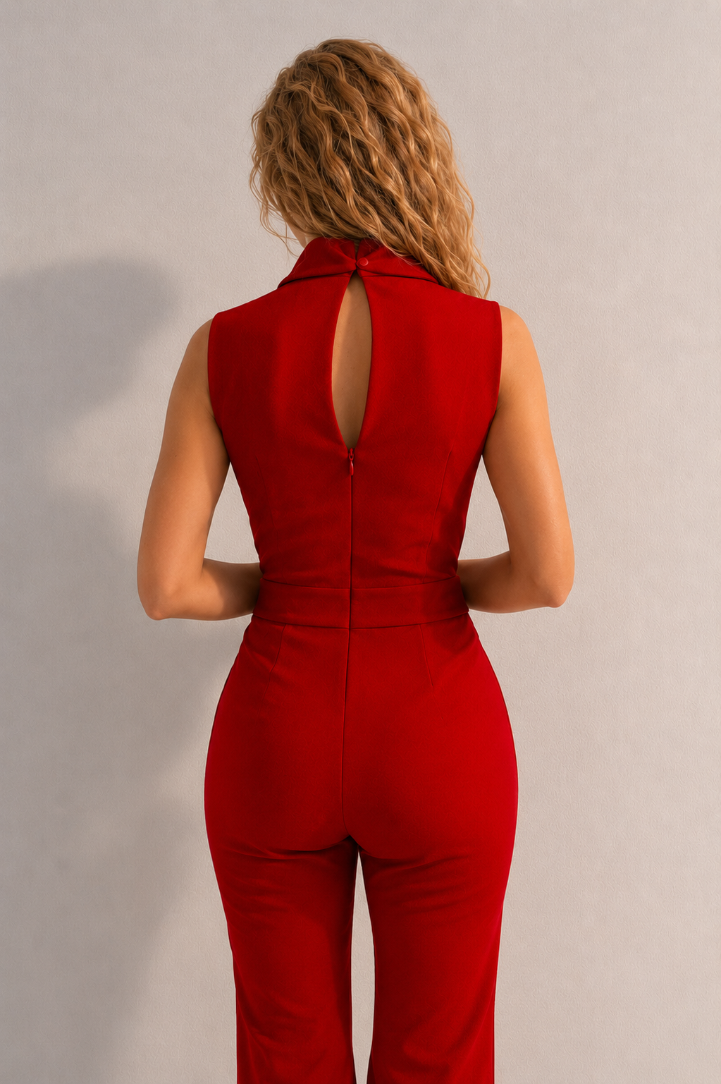 Loovay Caresse Jumpsuit met Wikkel V Hals