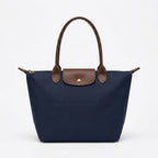 Loovay Norvella Tas, Nylon Met Leren Details