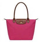 Loovay Norvella Tas, Nylon Met Leren Details