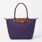 Loovay Norvella Tas, Nylon Met Leren Details