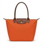 Loovay Norvella Tas, Nylon Met Leren Details