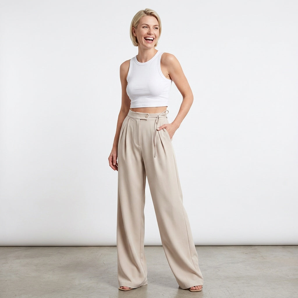 Loovay Veloria Pantalon, Hoge Taille