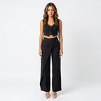 Loovay Cropped Broek, Hoge Taille Pasvorm