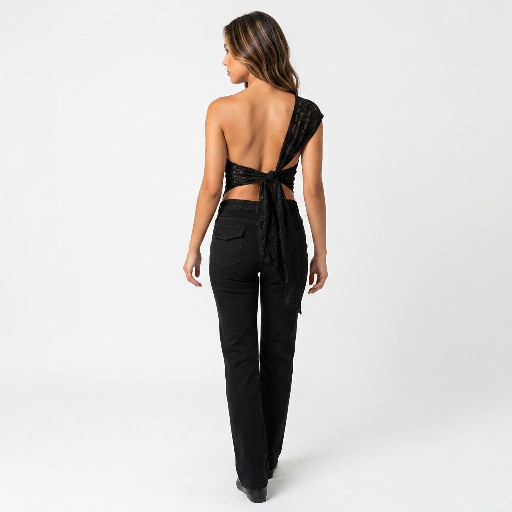 Loovay Mouwloze Top, Elegante Pasvorm