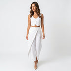 Loovay Cropped Broek, Hoge Taille Pasvorm