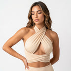 Loovay Halter Top, Criss Cross Design