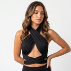 Loovay Halter Top, Criss Cross Design