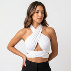 Loovay Halter Top, Criss Cross Design