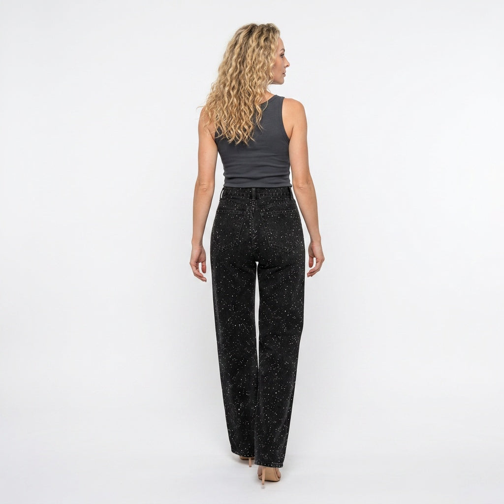 Loovay Celoria Jeans, High Waist Design