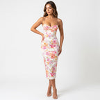 Loovay Maxi Jurk, dames, bloemenprint, elegant, soepelvallend