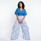 Loovay Tweedelige Set, Palazzo Broek Met Print