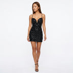 Loovay Glitter Mini Jurk, cocktail look