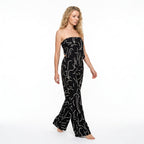 Loovay Abstracte set - Dames Strapless Set