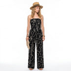 Loovay Abstracte set - Dames Strapless Set
