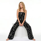 Loovay Abstracte set - Dames Strapless Set