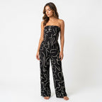Loovay Abstracte set - Dames Strapless Set