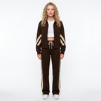 Loovay Stripe Tracksuit, dames, streepdetails