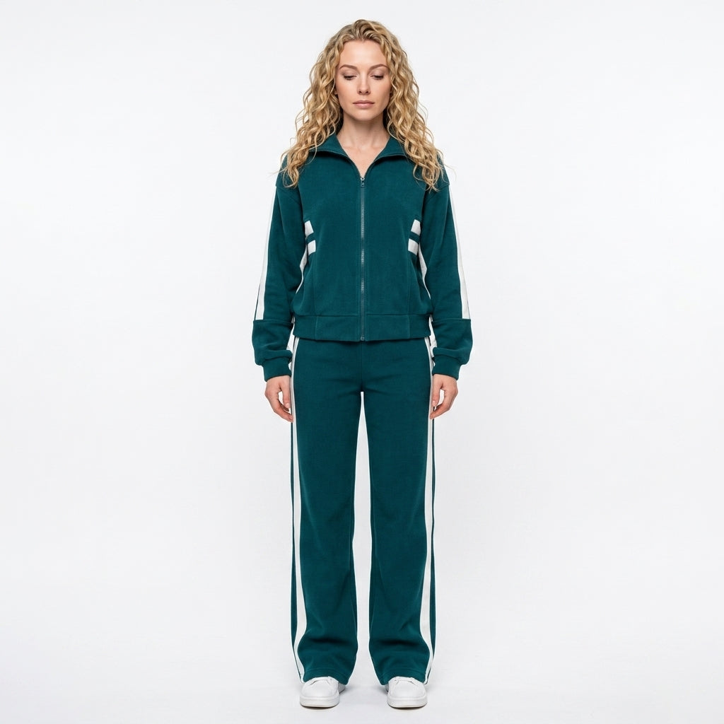 Loovay Stripe Tracksuit, dames, streepdetails