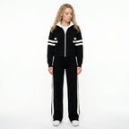 Loovay Stripe Tracksuit, dames, streepdetails
