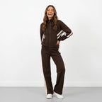 Loovay Stripe Tracksuit, dames, streepdetails