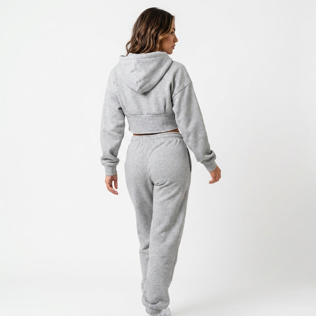 Loovay Sculpt Hoodie, cropped, korsetdetail
