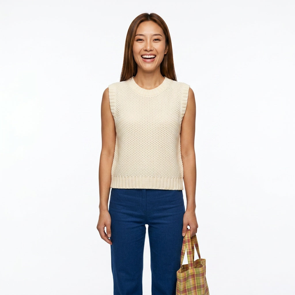 Loovay Reveal, Gebreide Top met Open Rug