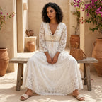 Loovay Maxi Jurk, Bloemenprint Boho Design