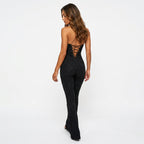 Loovay Sienna Lace Jumpsuit, open rug design