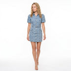 Denim Chic - Trendy Denim Jurk Voor Dames