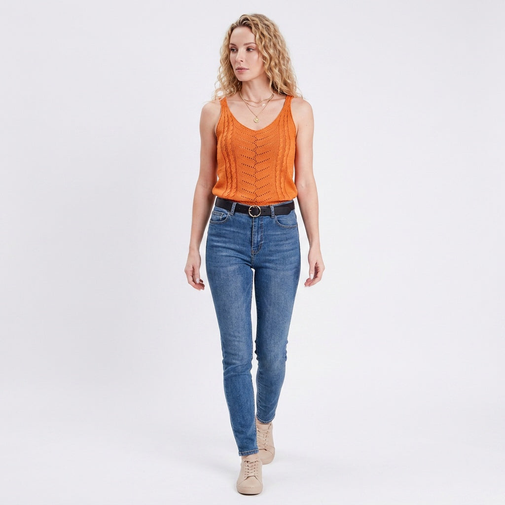 Loovay Luna - Dames opengebreide top