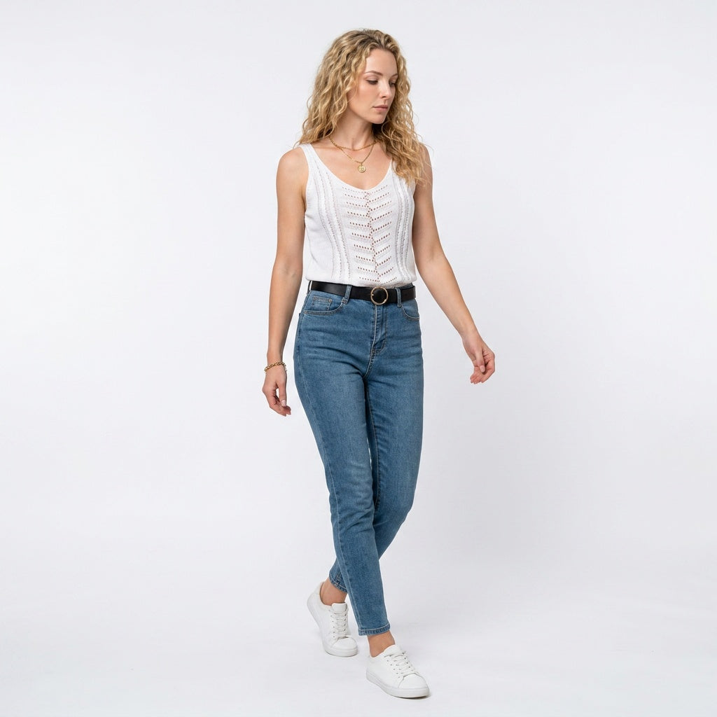 Loovay Luna - Dames opengebreide top