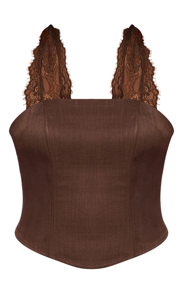 Loovay Belléra Top, Kanten Halter Corset Top