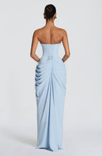 Loovay Lorienne Jurk, Strapless Maxi Design