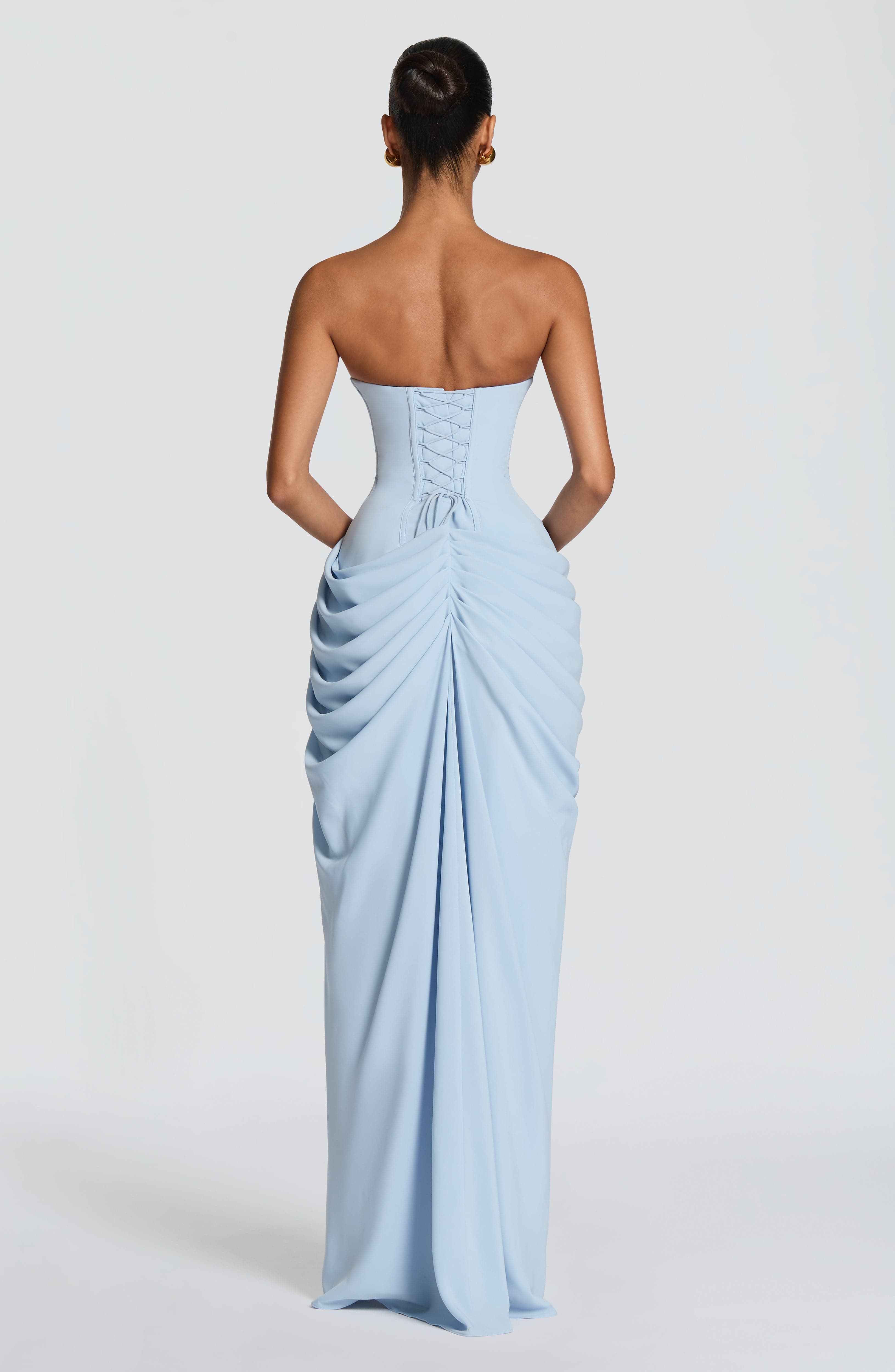 Loovay Lorienne Jurk, Strapless Maxi Design