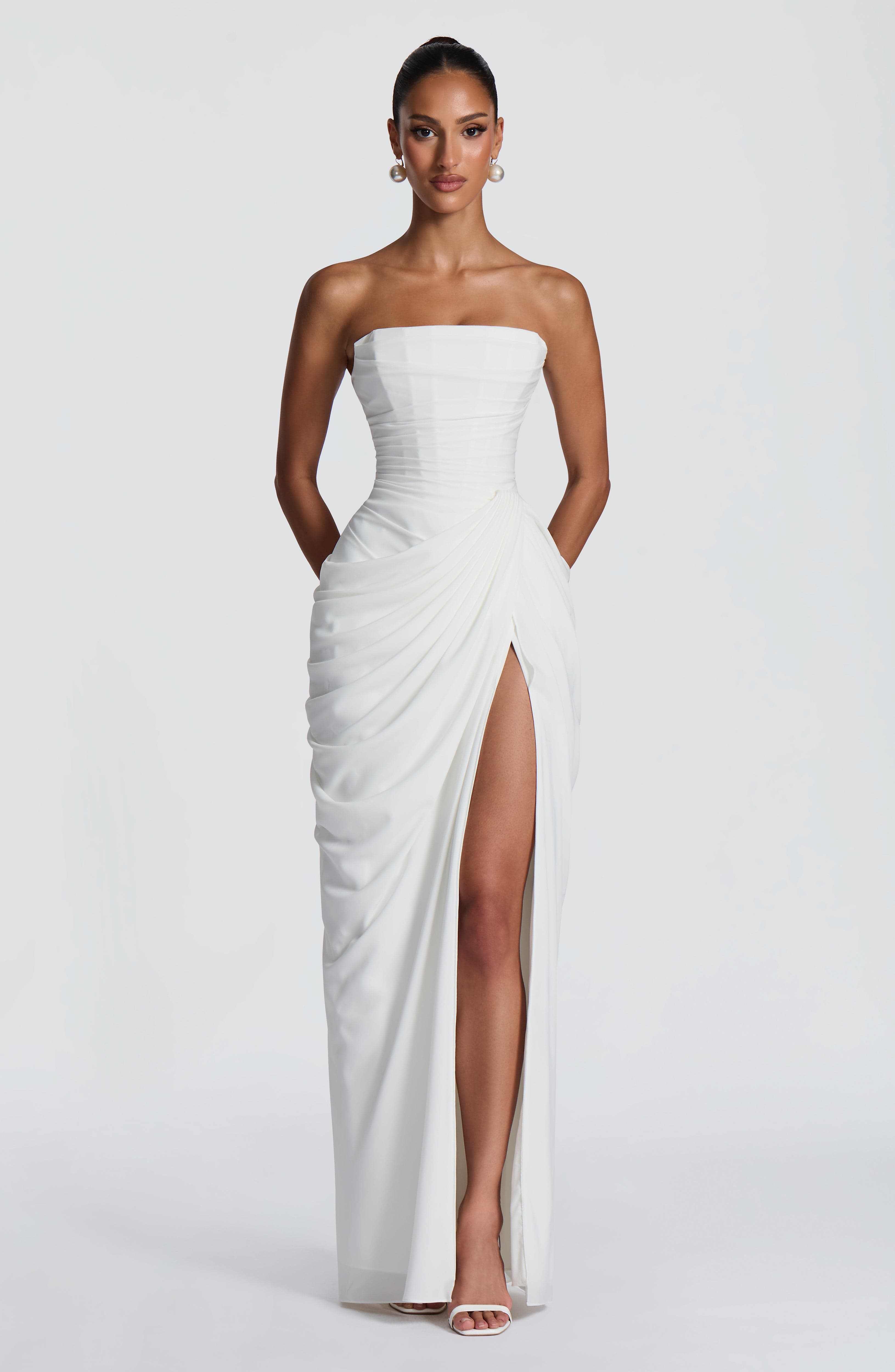 Loovay Lorienne Jurk, Strapless Maxi Design