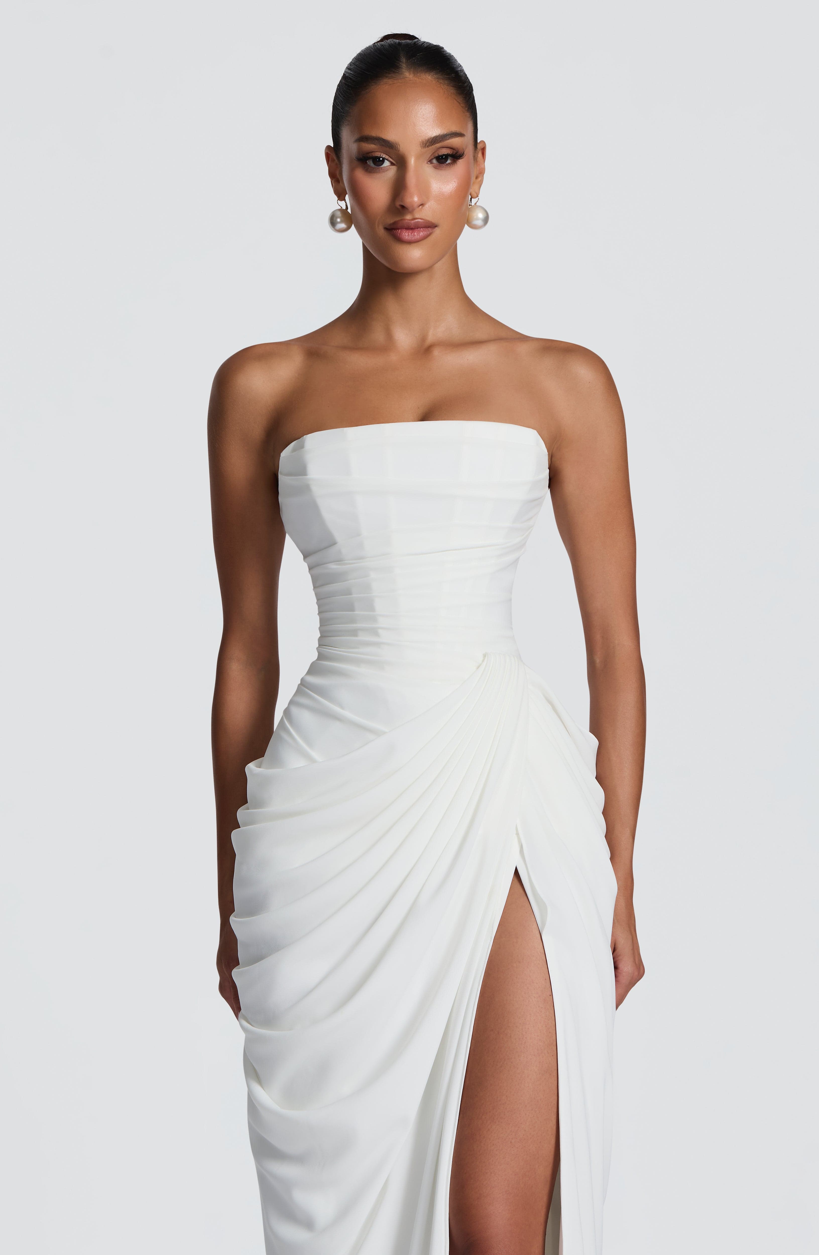Loovay Lorienne Jurk, Strapless Maxi Design