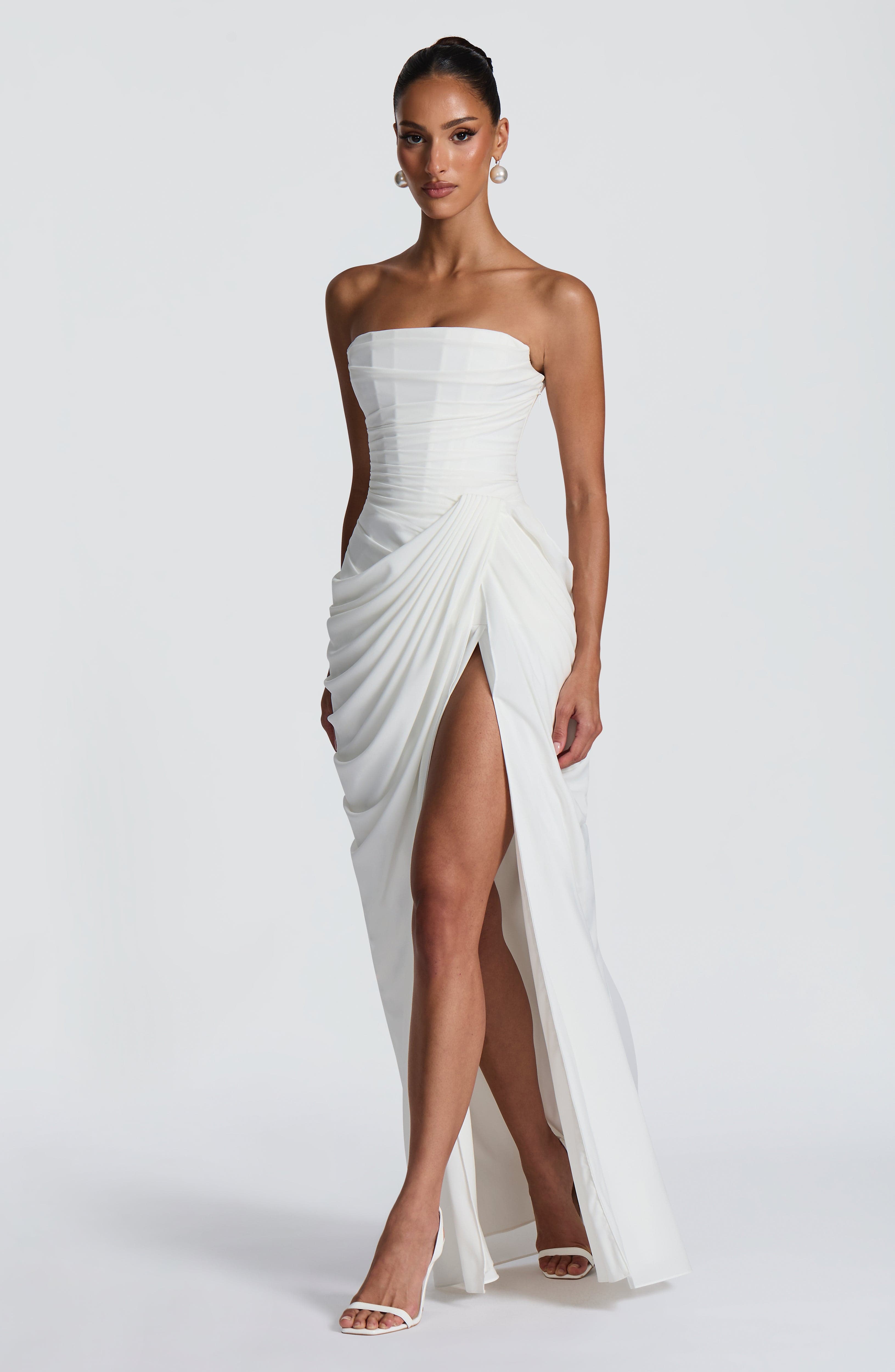 Loovay Lorienne Jurk, Strapless Maxi Design