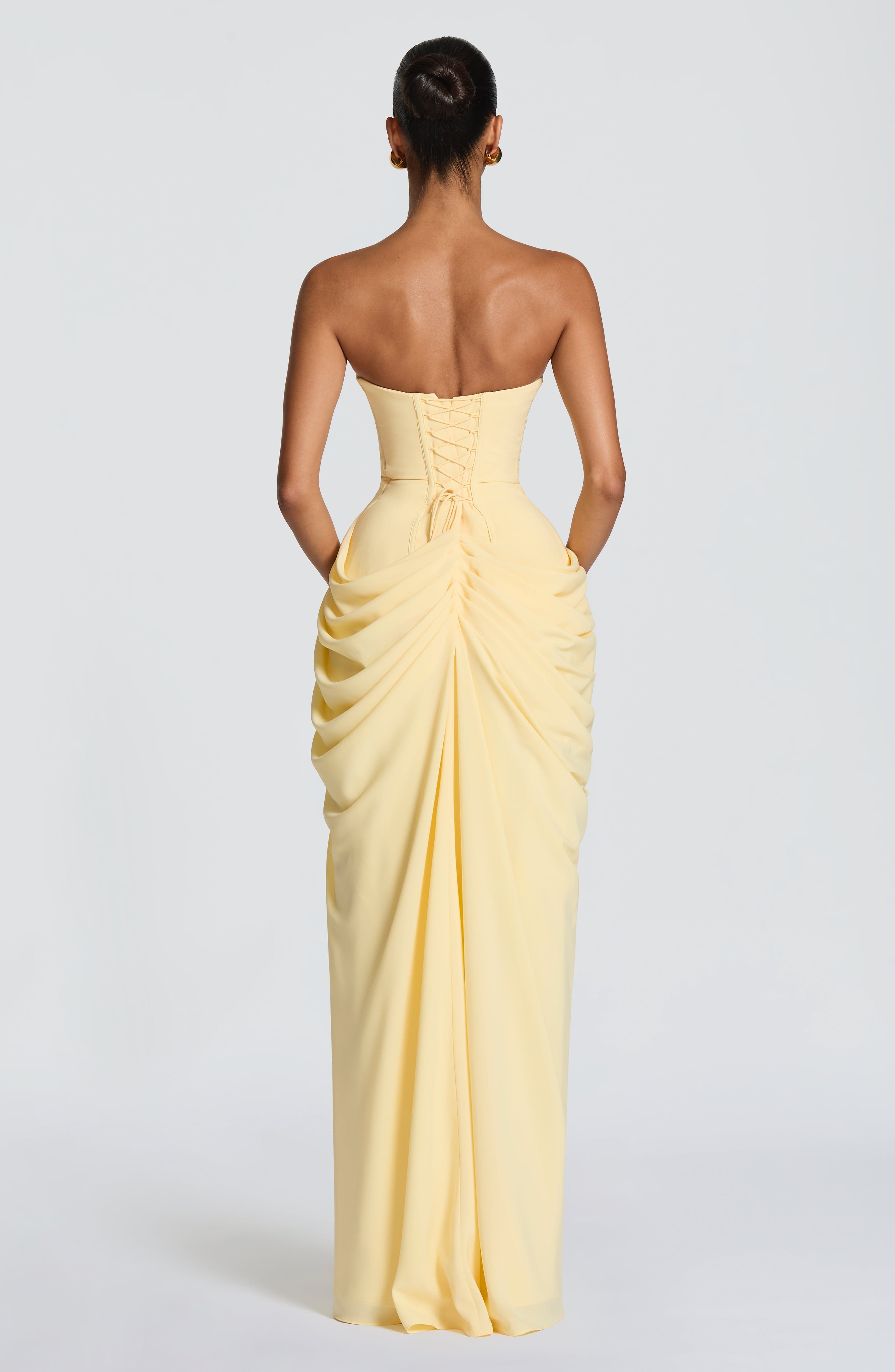 Loovay Lorienne Jurk, Strapless Maxi Design